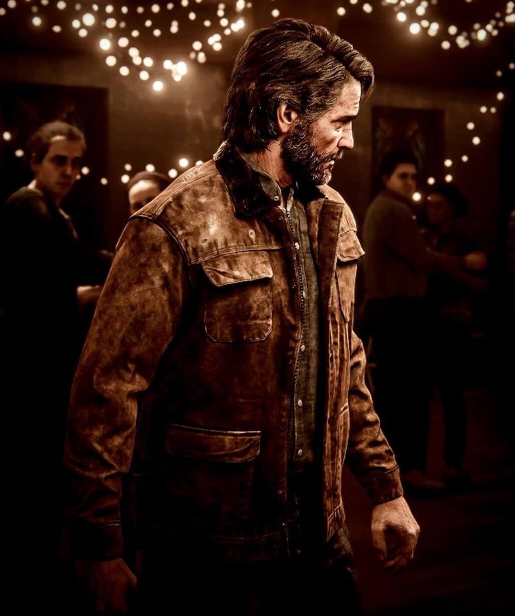The Last of Us Joel Miller Brown Suede Jacket