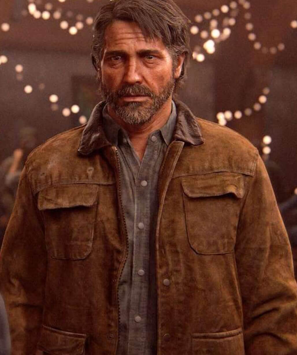 The Last of Us Joel Miller Brown Suede Jacket