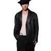 Troye Sivan Met Gala 2026 After Party Black Leather Coat