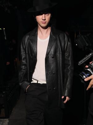 Troye Sivan Met Gala 2026 After Party Black Leather Coat