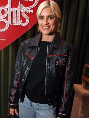 Wuthering Heights 2026 Event Tigerlily Taylor Leather Jacket