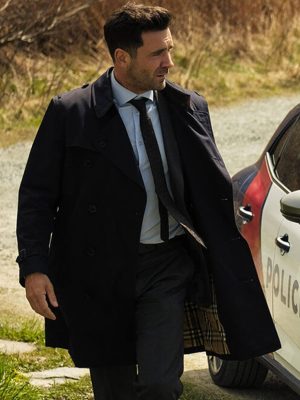 Allan Hawco Saint-Pierre S01 Blue Cotton Coat
