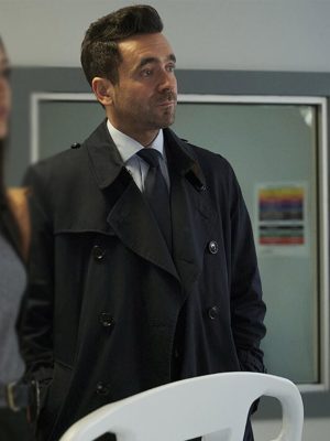 Allan Hawco Saint-Pierre S01 Blue Cotton Coat
