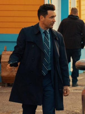 Allan Hawco Saint-Pierre S01 Blue Cotton Coat