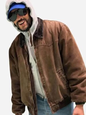 Bad Bunny Brown Cotton Jacket