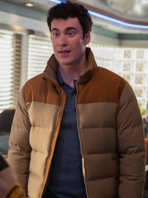 Ben Hawthorne Resident Alien S02 Brown Puffer Jacket