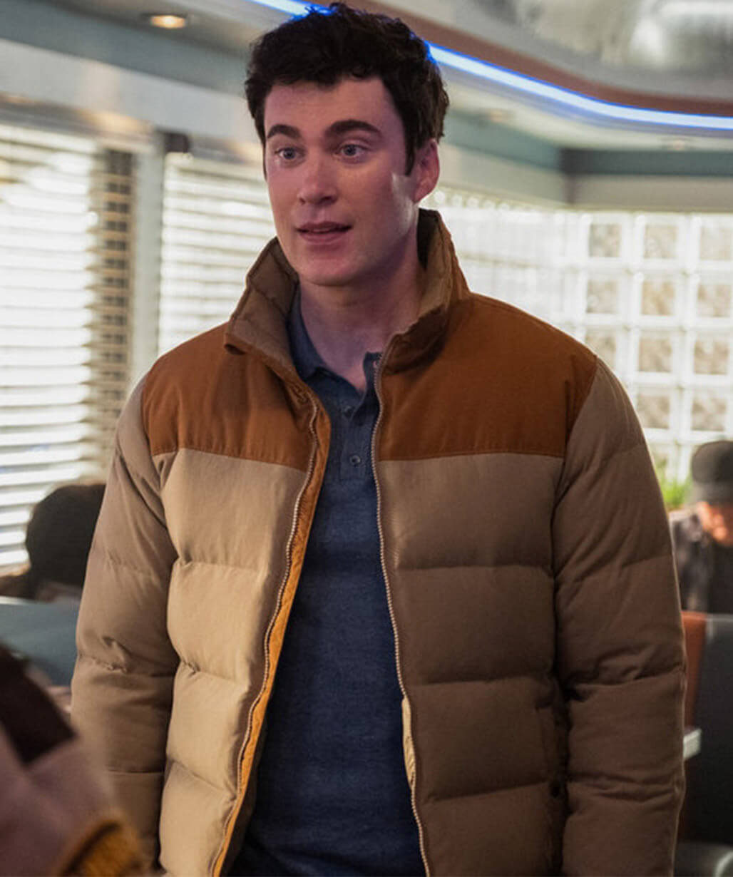 Ben Hawthorne Resident Alien S02 Brown Puffer Jacket