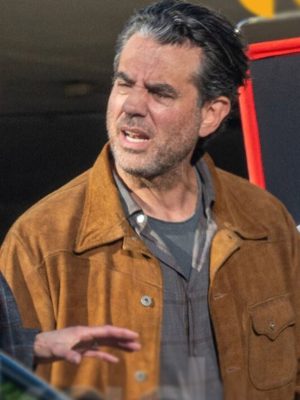 Bobby Cannavale Scarpetta 2026 Brown Suede Jacket