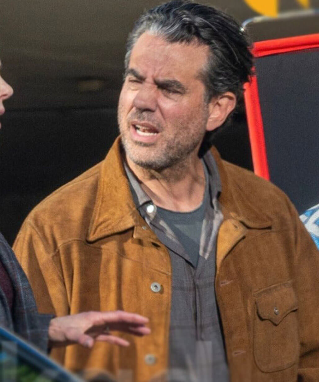 Bobby Cannavale Scarpetta 2026 Brown Suede Jacket