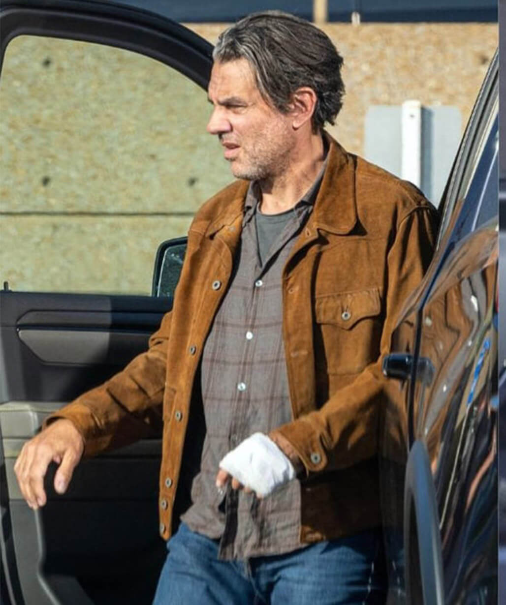Bobby Cannavale Scarpetta 2026 Brown Suede Jacket