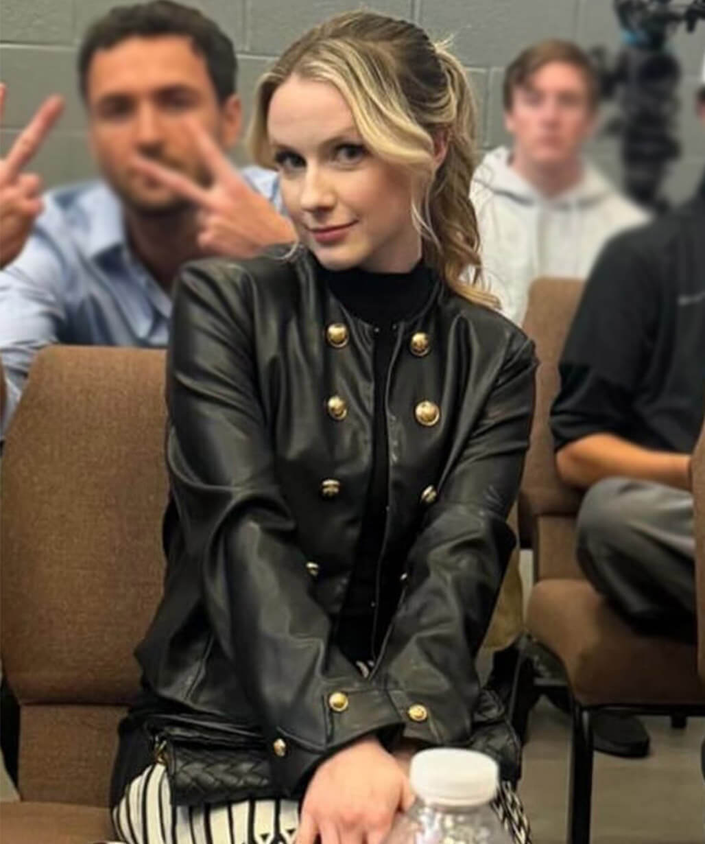 Bride for the Quarterback 2026 Christine Oswald Black Jacket