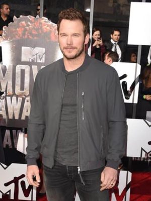 Chris Pratt Grey Bomber Jacket