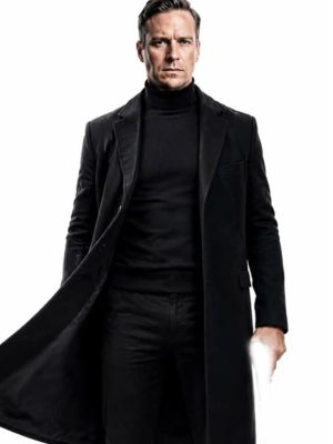 Citizen Vigilante 2026 Armie Hammer Black Wool Coat