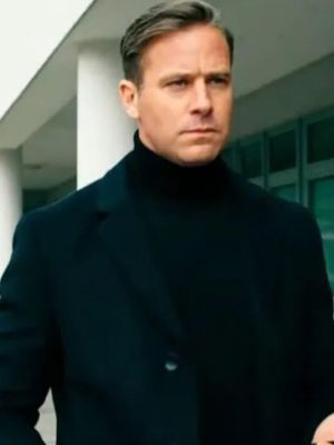Citizen Vigilante 2026 Armie Hammer Black Wool Coat