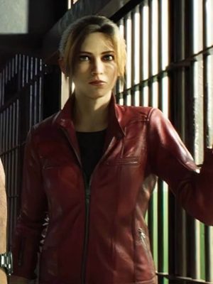 Claire Redfield Resident Evil: Death Island Red Leather Jacket