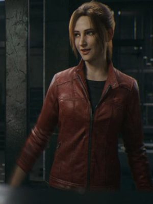 Claire Redfield Resident Evil: Death Island Red Leather Jacket