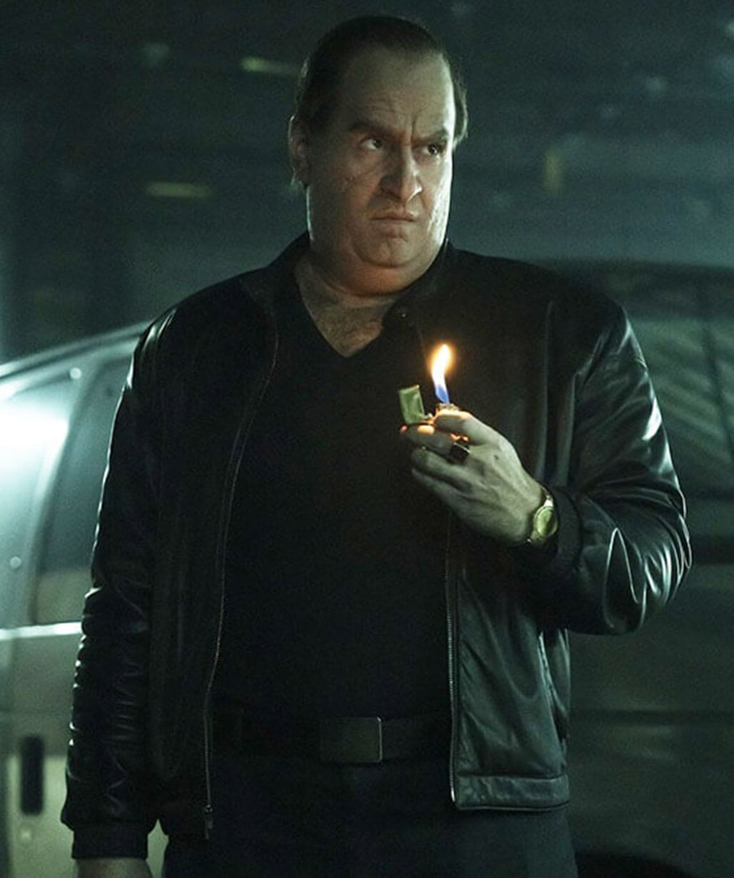 Colin Farell The Penguin S01 Black Leather Jacket