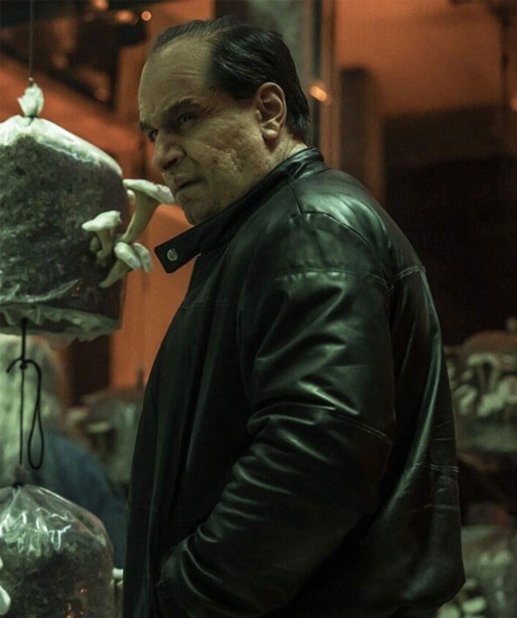 Colin Farell The Penguin S01 Black Leather Jacket