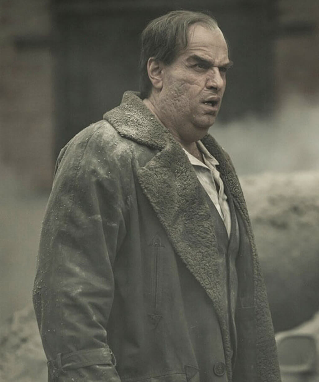 Colin Farell The Penguin S01 Grey Trench Coat