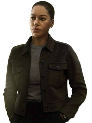 Cush Jumbo Criminal Record S01 Black Wool Jacket
