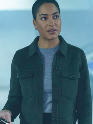 Cush Jumbo Criminal Record S01 Black Wool Jacket