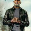 Dave Bautista The Wrecking Crew 2026 Black Leather Jacket