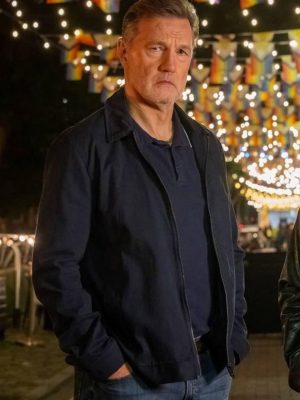 David Morrissey Tip Toe 2026 Blue Cotton Jacket