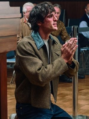 Euphoria S03 Jacob Elordi Green Wool Jacket