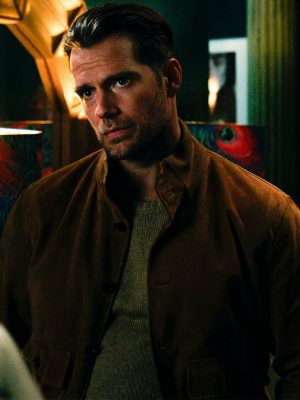 Henry Cavill In the Grey 2026 Brown Suede Jacket