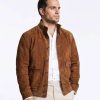 Henry Cavill In the Grey 2026 Brown Suede Jacket