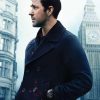 Jack Ryan Ghost War 2026 Black Wool Peacoat