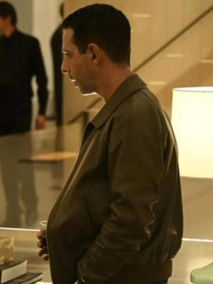 Jeremy Strong Succession S03 Brown Leather Jacket