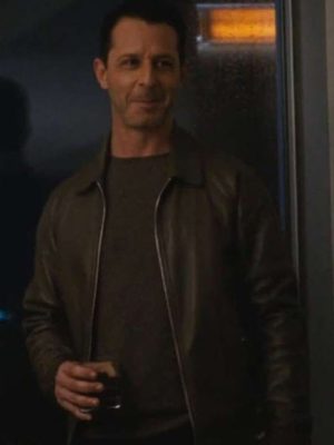 Jeremy Strong Succession S03 Brown Leather Jacket
