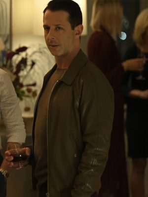 Jeremy Strong Succession S03 Brown Leather Jacket