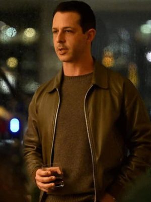 Jeremy Strong Succession S03 Brown Leather Jacket
