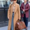 Jessica Chastain Off Weeks 2026 Wool Coat