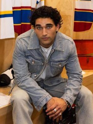Josh Heuston Off Campus Premiere Blue Demin Jacket