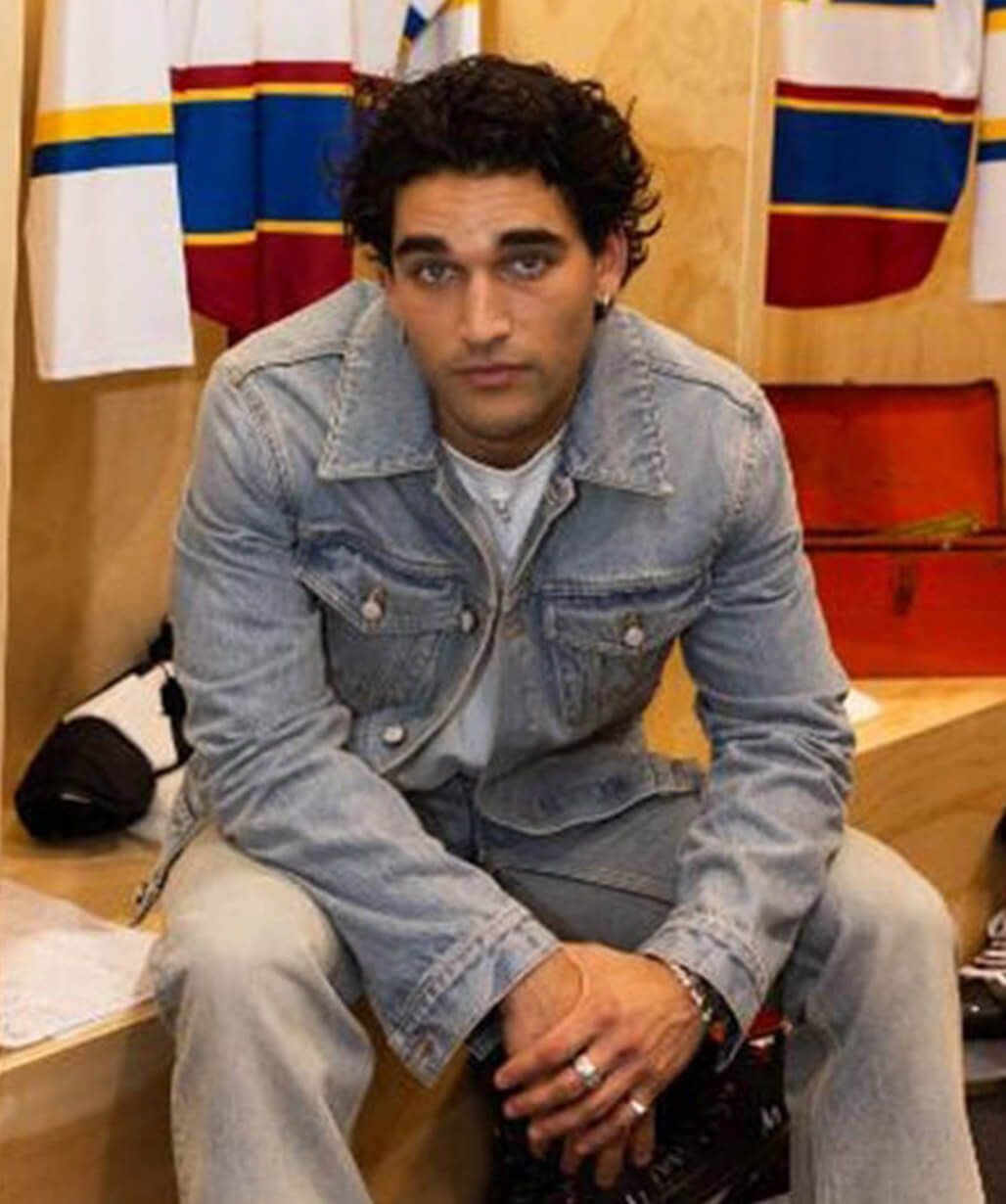 Josh Heuston Off Campus Premiere Blue Demin Jacket