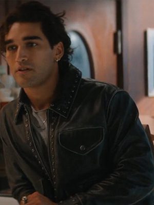 Justin Kohl Off Campus S01 Black Leather Jacket