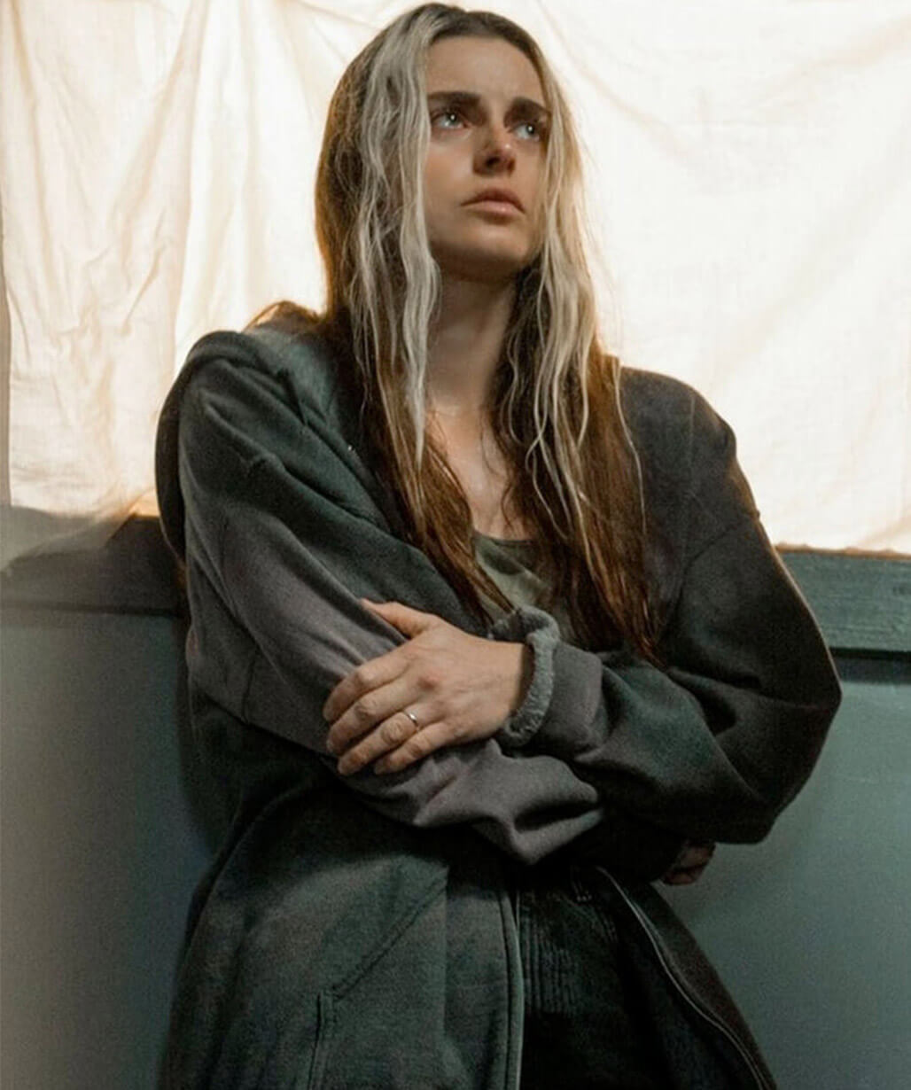 Kaelen Ohm From S02 Grey Hooded Jacket