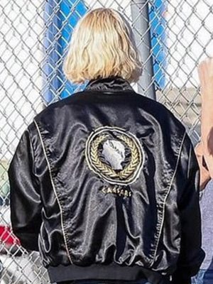 Lucky 2026 Anya Taylor-Joy Black Bomber Jacket