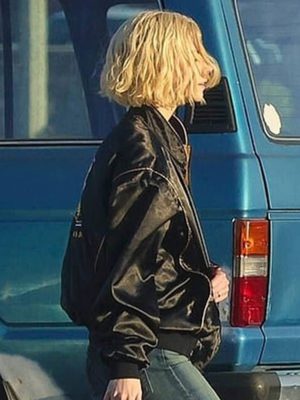 Lucky 2026 Anya Taylor-Joy Black Bomber Jacket