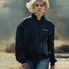 Lucky 2026 Anya Taylor-Joy Black Bomber Jacket