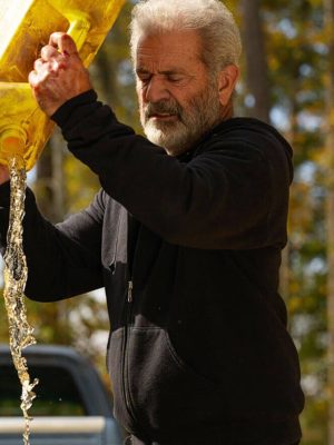 Mel Gibson Hunting S01 Black Hooded Jacket