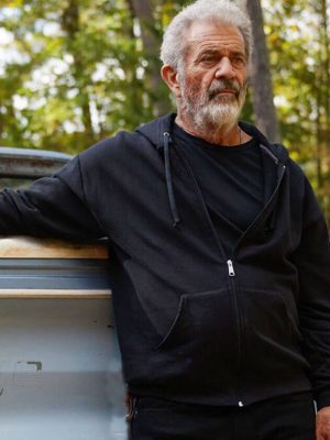 Mel Gibson Hunting S01 Black Hooded Jacket