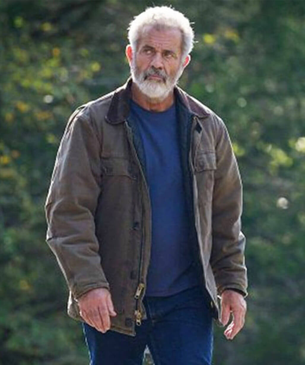 Mel Gibson Hunting S01 Brown Cotton Jacket