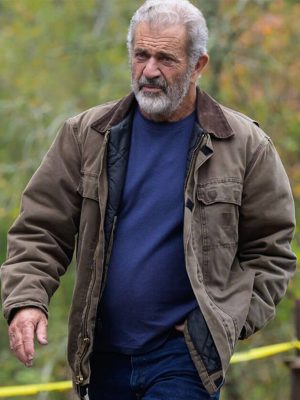 Mel Gibson Hunting S01 Brown Cotton Jacket