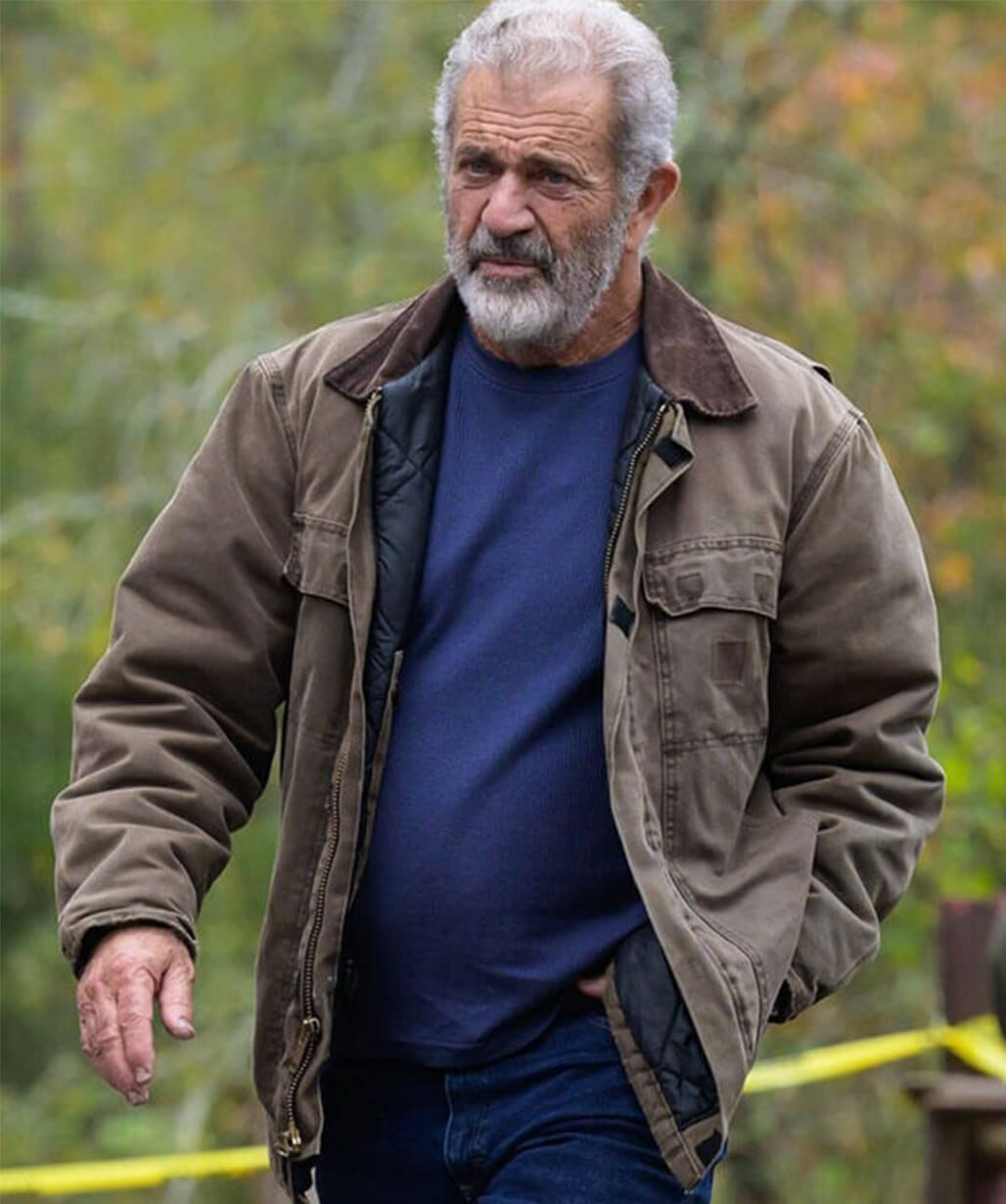 Mel Gibson Hunting S01 Brown Cotton Jacket