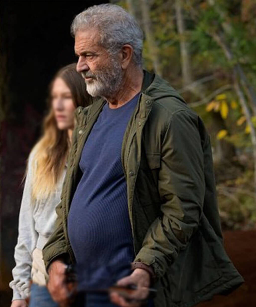 Mel Gibson Hunting S01 Green Cotton Jacket