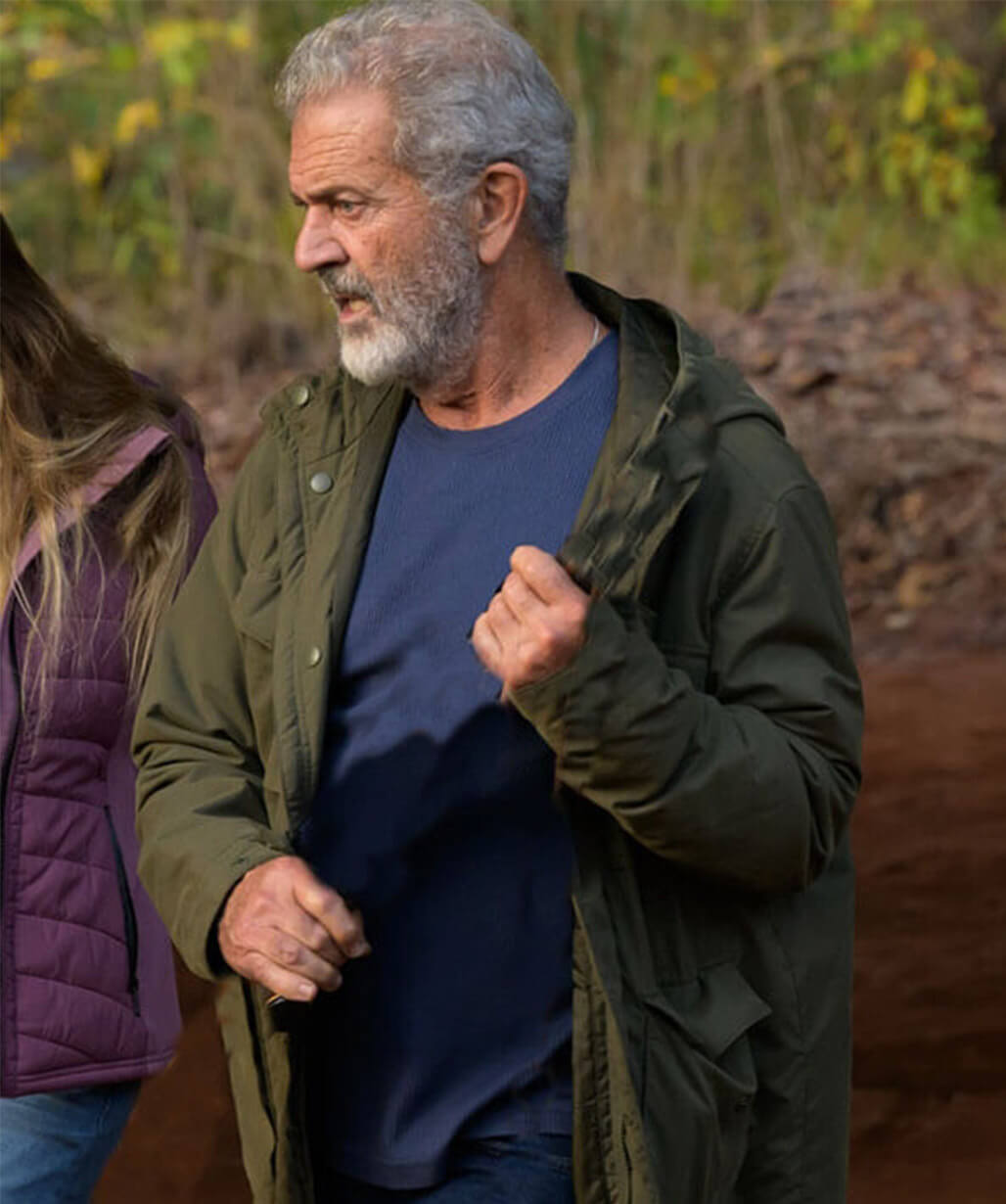 Mel Gibson Hunting S01 Green Cotton Jacket